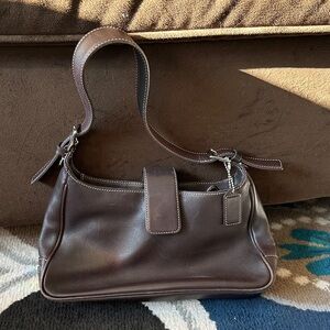 Coach Leather Hobo Bag